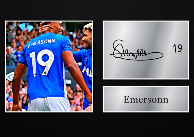 Emersonn Ipswich Town pre-printed autograph print