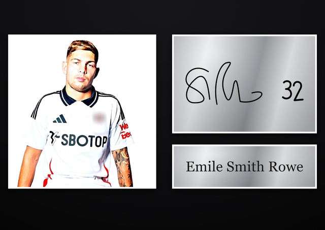 Emile Smith Rowe Fulham pre-printed autograph print