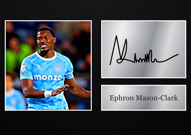 Ephron Mason-Clark Coventry City pre-printed autograph print