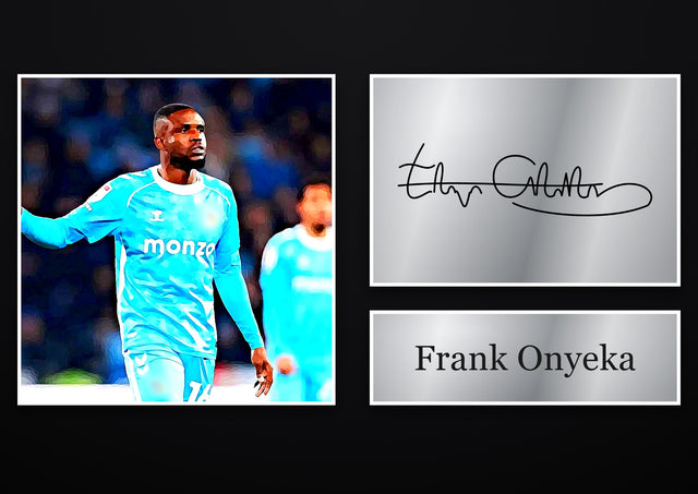 Frank Onyeka Coventry City pre-printed autograph print
