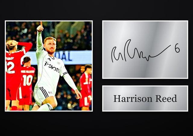 Harrison Reed Fulham pre-printed autograph print