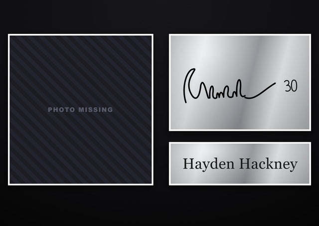 Hayden Hackney Everton pre-printed autograph print