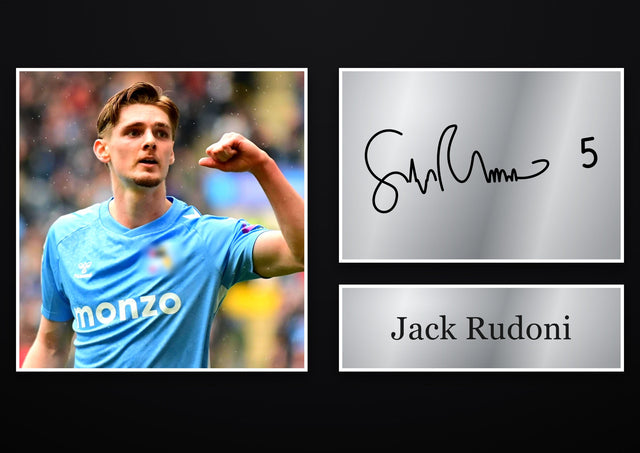 Jack Rudoni Coventry City pre-printed autograph print
