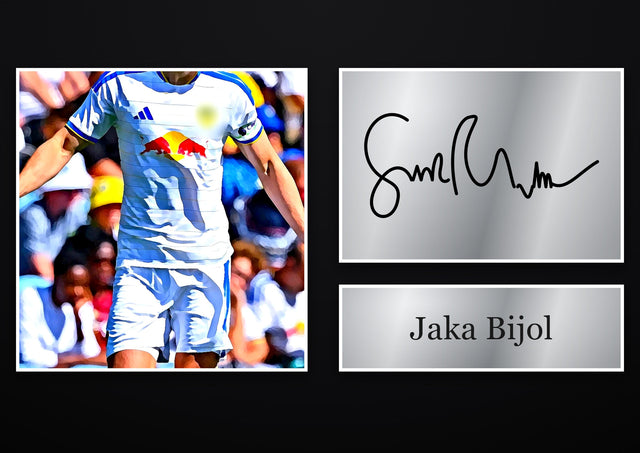 Jaka Bijol Leeds United pre-printed autograph print