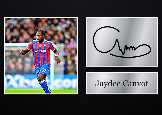 Jaydee Canvot Crystal Palace pre-printed autograph print