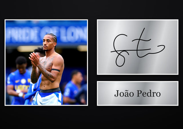 João Pedro Chelsea pre-printed autograph print