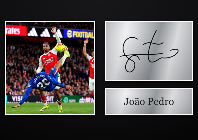 João Pedro Chelsea pre-printed autograph print