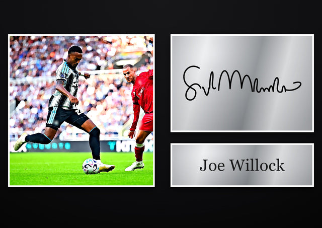 Joe Willock Newcastle United pre-printed autograph print