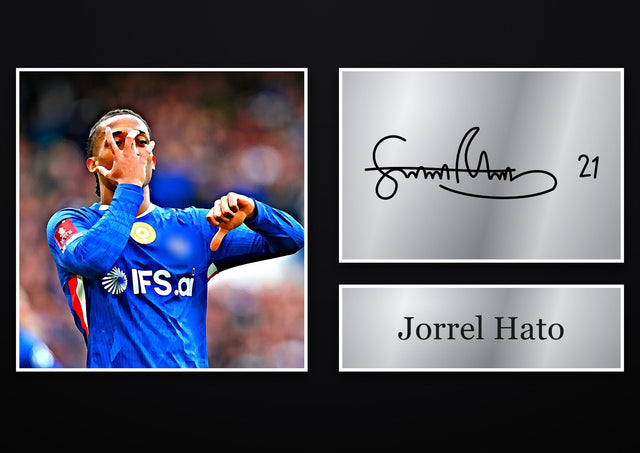 Jorrel Hato Chelsea pre-printed autograph print