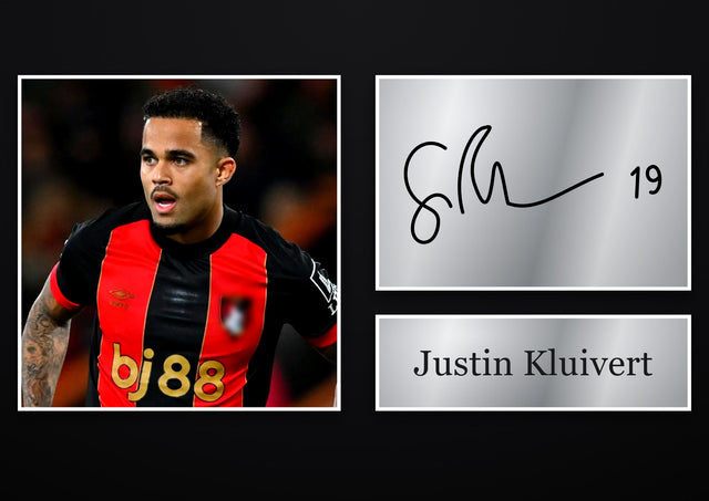 Justin Kluivert Bournemouth pre-printed autograph print