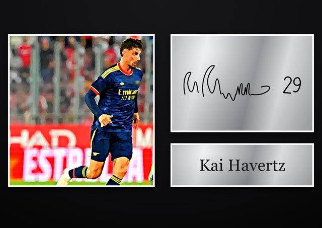 Kai Havertz Arsenal pre-printed autograph print