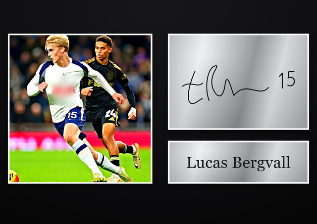 Lucas Bergvall Tottenham Hotspur pre-printed autograph print