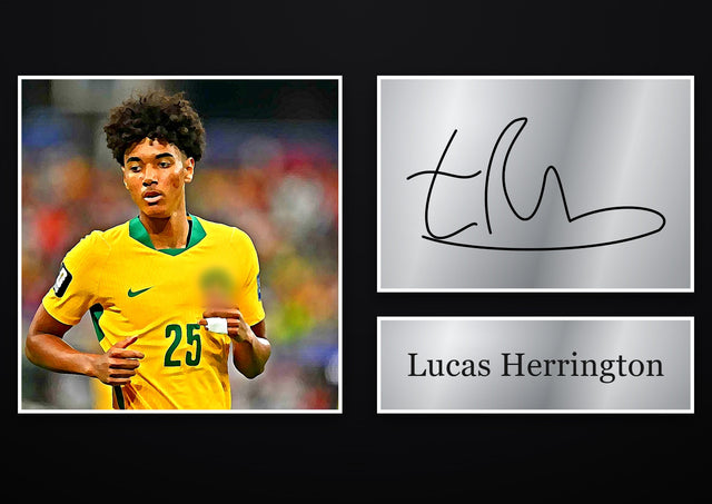Lucas Herrington Hull City pre-printed autograph print