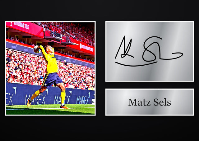 Matz Sels Nottingham Forest pre-printed autograph print