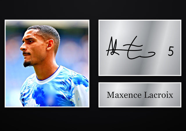Maxence Lacroix Chelsea pre-printed autograph print