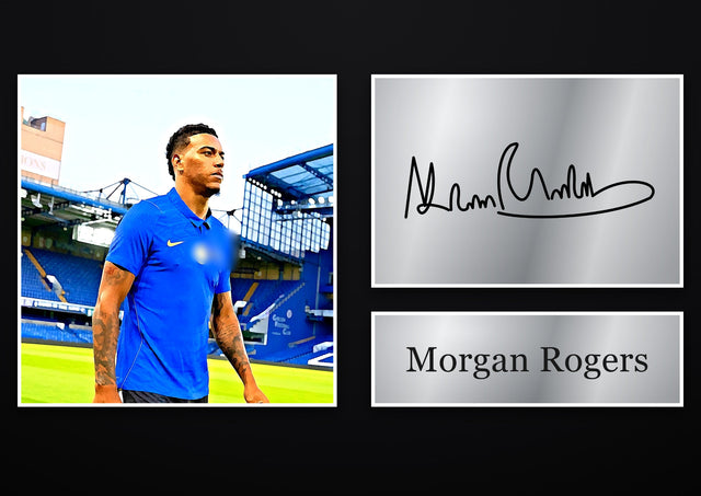 Morgan Rogers Chelsea pre-printed autograph print