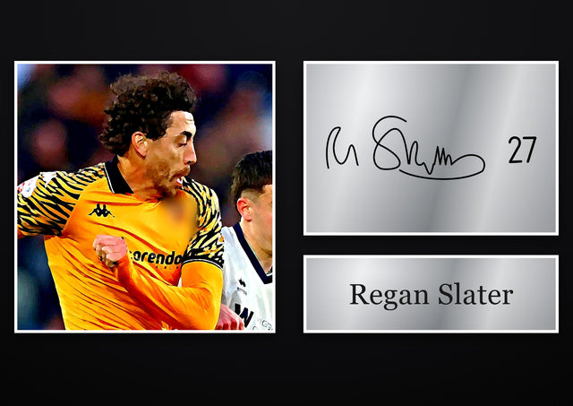 Regan Slater Hull City pre-printed autograph print