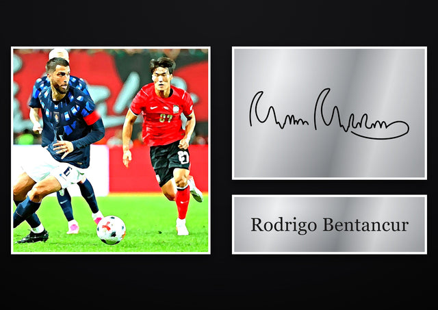 Rodrigo Bentancur Tottenham Hotspur pre-printed autograph print
